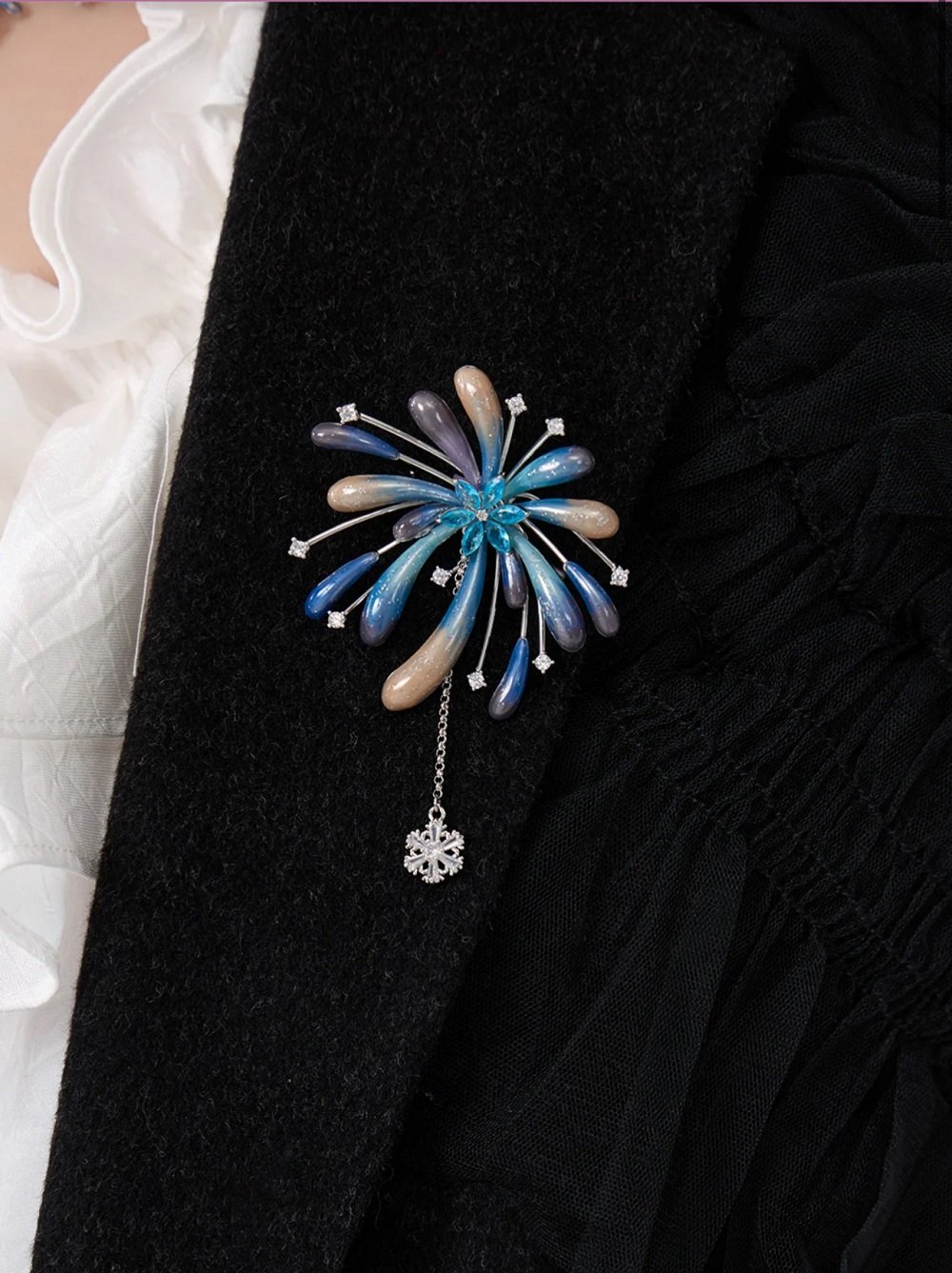 Firework Enamel Brooch - Image 2