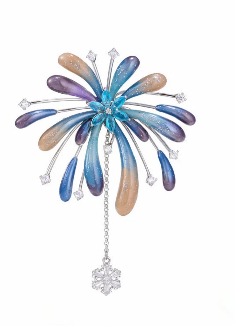 Firework Enamel Brooch - Image 3